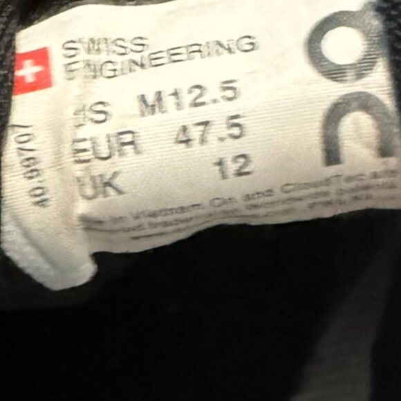 On Men's Cloud X 2.0 White Black Running Shoe - Size 12.5 - Picture 7 of 11